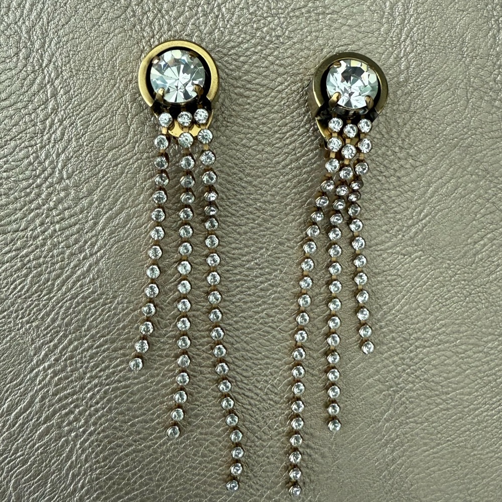 Vintage Ermani Bulatti Clip-On Earring; Art Deco Inspired, 1980 Statement